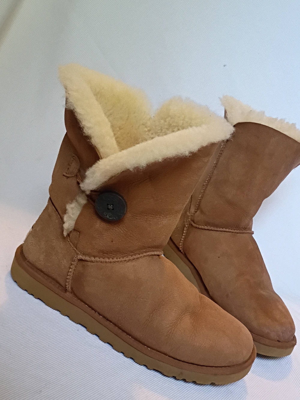 UGG Bailey Button Classic Shearling-Lined Winter Boot